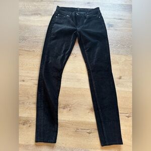 7 For All Mankind Black Skinny Pants